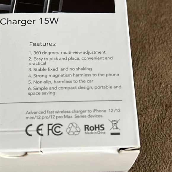 Magnetic Wireless Charger 15W, Compatible with iPhone 12 Series - Picture 6 of 6